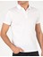 Erkek Polo Yaka Slim Fit Basic T-Shirt-Beyaz 5