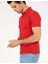 Erkek Polo Yaka Slim Fit Basic T-Shirt-Kırmızı 4