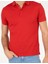 Erkek Polo Yaka Slim Fit Basic T-Shirt-Kırmızı 5