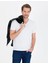 Erkek Slim Fit Basic Tişört-Beyaz 2