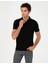 Polo Yaka Erkek T-Shirt-Siyah 2