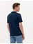 Erkek Regular Fit Polo Yaka Merserize Tişört-Lacivert 5