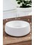 Lümin Modern Beyaz El Yapımı Dekoratif Beton Kase 3