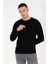 Erkek Slim Fit Basic Kazak - Siyah 1