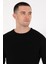 Erkek Slim Fit Basic Kazak - Siyah 2