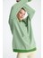 Kadın Pötikareli Rayon Tunik - Benetton Yeşili 4
