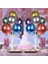 LED Işıklı Süsleme Paketi -2 Adet 7 Li Balon Standı Kırmızı Peri Ledli -14 Adet Renkli Metalik Balon-2 Adet Peri LED Kırmızı 1