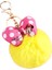 Disney Minnie Mickey Mouse Peluş Anahtarlıklar Karikatür Puantiyeli Yay Pom-Pom Anahtarlık Kolye Araba Çanta Süsü Kız Çocuk Hediye Oyuncak (Yurt Dışından) 1