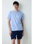 Blue Anchor Şortlu Çok Renkli Pijama Takımı 4