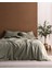 Songe Family Size %100 Pamuk Chambre Baskılı Nevresim Takımı - Haki 1