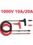 1000V 10A Uç 1 Çift Dijital Multimetre Probu Yumuşak Silikon Tel Iğne Ucu Timsah Klipsli Evrensel Test Uçları LED Test Cihazı Için Multimetre (Yurt Dışından) 2