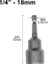 18MM 6-19MM 1/4 "hex Soket Kol Nozulları Somun Sürücü Tornavida Seti Elektrikli Matkaplar Için Matkap Ucu Adaptörü Darbeli Sürücüler Soket Seti (Yurt Dışından) 1