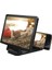 Siyah 3D Cep Telefonu Ekran Büyüteç Amplifikatör Hd Video Büyüteç Izle 3D Filmler Akıllı Telefon Braketi Tutucu (Yurt Dışından) 3