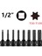 T80 Soket Adaptörü Evrensel Adaptif Anahtar Adaptör Soketi 1/2 Hex Torx Tornavida Bit Darbeli Sürücü Adaptör Kafası T20-T100 (Yurt Dışından) 5