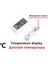 T-Telli Beyaz Mini Dijital LCD Kapalı Uygun Sıcaklık Sensörü Nem Ölçer Termometre Higrometre Ölçer (Yurt Dışından) 1