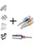 Gümüş Sarı 1-4 Soket Adaptörü Darbe Sınıfı Cr-V 1/4" 3/8" 1/2" Hex Shank Bit Kare Elektrikli Matkap Soketleri Bit Seti Sürücü Anahtarı Kol Uzantısı (Yurt Dışından) 3