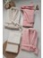 %100 Pamuklu Gül Kurusu&krem 2 Bornoz&2 Yüz Havlusu&2 Banyo Havlusu 6'lı Bornoz Set Q.k.br.nz.st 1
