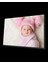 - Pembe Şapkalı Bebek Cam Tablo 1