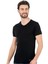 Erkek Pamuklu Siyah 2'li Ribana V Yaka Fanila T-Shirt Q5.u.5o.k3.k.a.p.c 2