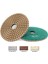 3000 4 Inç 100MM Elmas Parlatma Pedi Islak Kullanım 1 Parça Taş Beton Granit Araçları Için Parlatma Tekerleği Taşlama Diski 30 #-3000 # Grit (Yurt Dışından) 1