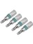 Sarı T9 Uxcell 4 Adet S2 T6/9/10/15/20/25/30/40 Güvenlik Torx Tornavida Uçları, 1/4 "hex Shank 25MM Uzun, Farklı Renkler, Dıy El Aletleri (Yurt Dışından) 4