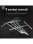 T10 T Şeklinde El Aleti Altıgen Soket Anahtarı 7mm 8mm 9mm 10MM 12MM 13MM 15MM 17MM Metrik T-Kollu Anahtarı Genişletilmiş T-Lokma Anahtarı (Yurt Dışından) 3