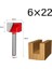 6X22MM 6mm Shank Yüzey Planya Alt Temizleme Ahşap Freze Cnc Kesici Gravür Bıçağı Yönlendirici Bit Ağaç Işleme Aleti 10-32MM (Yurt Dışından) 1