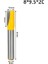 8X9.52X20MM Lavıe 1 Adet 8mm Shank Alt Ahşap Temizleme Ucu Düz Yönlendirici Bit Temiz Freze Kesici Ağaç Işleme Uçları Güç Makinesi MC02032 (Yurt Dışından) 1