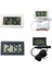 Telsiz Siyah Mini LCD Dijital Iç Mekan Termometresi Higrometre Sıcaklık Iç Mekan Uygun Sıcaklık Sensörü Nem Ölçer Ölçer Aletleri (Yurt Dışından) 2