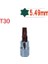 T30 1 Adet Hex Torx Tornavida Bit 1/4 Inç Sürücü Torx Bit Soket T8-T40 Altıgen Anahtarlar Somun Sürücü Kol El Aletleri (Yurt Dışından) 1