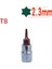 T30 1 Adet Hex Torx Tornavida Bit 1/4 Inç Sürücü Torx Bit Soket T8-T40 Altıgen Anahtarlar Somun Sürücü Kol El Aletleri (Yurt Dışından) 5