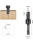 5 Adet 3.3mm Yusun 6.35 mm Altıgen Shank Havşa Ucu Yönlendirici Bit Ağaç Işleme Freze Kesicisi Ahşap Bit Yüz Değirmeni Karbür Kesici Aletler (Yurt Dışından) 3