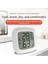 Beyaz Manyetik Mini LCD Dijital Oda Termometresi Sıcaklık Sensörü Nem Ölçer Kapalı Higrometre Ölçer Hava Istasyonu (Yurt Dışından) 5