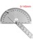 0-100MM 14.5 cm Paslanmaz Çelik Yuvarlak Kafa 180 Derece Iletki Açı Bulucu Döner Ölçüm Cetveli Makinist Aracı Zanaatkar Cetvel (Yurt Dışından) 2