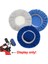 Açık Mavi 5 Inç 6 Inç Araba Parlatıcı Pedi Kaput Waxers Kaput Seti, Yün + Pamuk + Mikrofiber + Mercan Polar Araba Boyası Bakım Parlatma Için (Yurt Dışından) 2