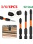 1PC-50MM 1/4/6pcs Çapraz Tornavida Kafası S2 Çelik Güçlü Manyetik Toplu Kafa Yüksek Sertlik El Matkap Ucu Vida Elektrikli Tornavida (Yurt Dışından) 3