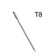 T30 Kurcalamaya Dayanıklı Güvenlik Bit Manyetik Bit Seti Torx Tornavida Düz Kafa 1/4 "altıgen Uçları 150MM Uzun T8 T10 T15 T20 T25 T27 T30 T40 (Yurt Dışından) 4