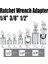 Stil 2 1 Adet 1/4 "3/8" 1/2 "cırcır Anahtarı Adaptörü Krom Vanadyum Çelik Kol Adaptör Soketi Evrensel Ortak Tahrik Soketi Dönüştürücü (Yurt Dışından) 2