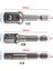 3ı8 (1 Adet) 3 Adet 1/4 "3/8" 1/2 "matkap Soket Adaptörü Uzatma Çubuğu Çelik Bilyalı Kafa Dönüşüm Biyel Tornavida Kolu Aracı (Yurt Dışından) 3