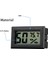 Siyah Mini Dijital LCD Sıcaklık Sensörü Test Cihazı Nem Ölçer Termometre Higrometre Ölçer Kapalı Açık Için Su Geçirmez Prob (Yurt Dışından) 4
