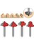04 1 Adet 6 mm Shank Freze Kesicisi Ahşap Oyma Açık Uçlu Oyma Dantel Bıçak Bit 3D Ağaç Işleme Ekleme Tungsten Karbür Cnc Router Bit (Yurt Dışından) 2