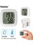 Beyaz-F Vastar Smiley Mini LCD Dijital Termometre Higrometre Kapalı Oda Sıcaklığı Nem Ölçer Sensör Ölçer Hava Istasyonu (Yurt Dışından) 2