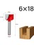 6X18MM 6mm Shank Yüzey Planya Alt Temizleme Ahşap Freze Cnc Kesici Gravür Bıçağı Yönlendirici Bit Ağaç Işleme Aleti 10-32MM (Yurt Dışından) 1