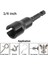 1/4 Inç Kelebek Cıvata Lokma Anahtar 6.35MM Hex Shank Soket Adaptör Somunu Güç Aracı Için Oluklu Elektrikli Tornavida Kol (Yurt Dışından) 4