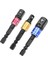 Balck 1-4 1 Adet Matkap Soket Adaptörü Darbeli Sürücü Hex Shank ile 1/4 "3/8" 1/2 "uzatma Çubuğu Uçları Elektrikli Matkap Kafaları Kare Soket Matkap (Yurt Dışından) 2