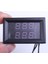 Kırmızı Kırmızı Dc 4 V-28 V 0.28 Inç Mini LED Çift Ekran Dijital Sıcaklık Sensörü, Ntc Su Geçirmez Metal Çift Problu Sıcaklık Test Cihazı (Yurt Dışından) 5