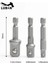 Model 2 3 Adet/takım Krom Vanadyum Çelik Soket Adaptörü Hex Shank 1/4 "3/8" 1/2 "uzatma Matkap Uçları Bar Hex Bit Seti Elektrikli El Aletleri (Yurt Dışından) 2