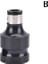 B 1/2 Inç Kare 1/4 Inç Hex Cırcır Soket Anahtarı Soket Adaptörü Ingiliz Anahtarı Takımı Sürücü Dönüştürücü Darbe Aracı Lengte 50MM (Yurt Dışından) 1