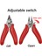 Kırmızı Mini Çapraz Pense Elektronik Pense 3.5 ''tel Kesici Kesme Telleri Yalıtım Kauçuk Saplı Model Pense Kilitli Makas (Yurt Dışından) 2