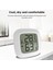 Beyaz Mini LCD Dijital Termo-Higrometre Sıcaklık Ölçüm Aletleri Manyetik Emme ile Sıcaklık ve Nem Ölçer (Yurt Dışından) 5